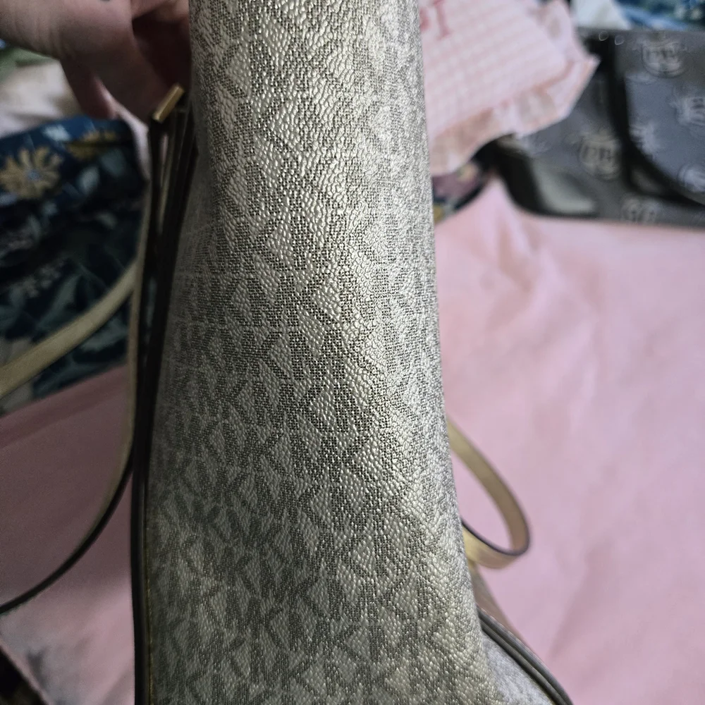 Michael Kors Gold Leather Bag